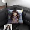 S-Santoro G-Gorjuss Cartoon Cushion Cover Natural Linen Organic Fabric Double-Sided Printing Sofa Home Decor Gift Pillow Case