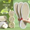 Linen Deodorizing Breathable Cotton Insoles for Leather Shoes - Sweat-Absorbing, Comfortable, and Long-Lasting Fragrance for Men and Women.