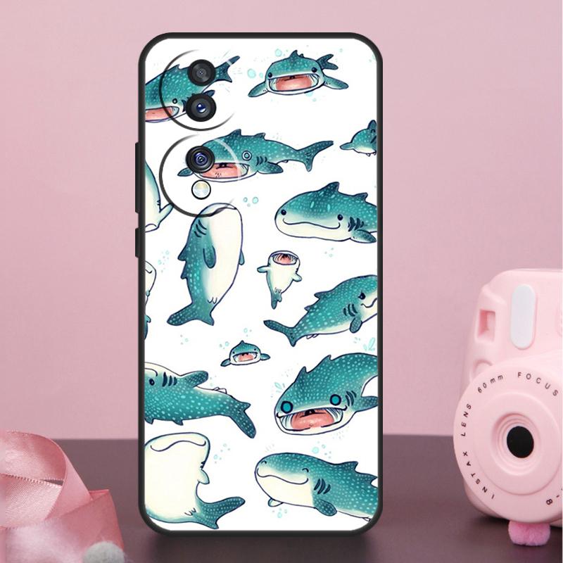 Whale Sharks Case For Honor 90 70 50 10 Magic 5 Lite Magic 6 Pro X7 X8 X9 X6a X7a X8a X9a X9b X8b Cover