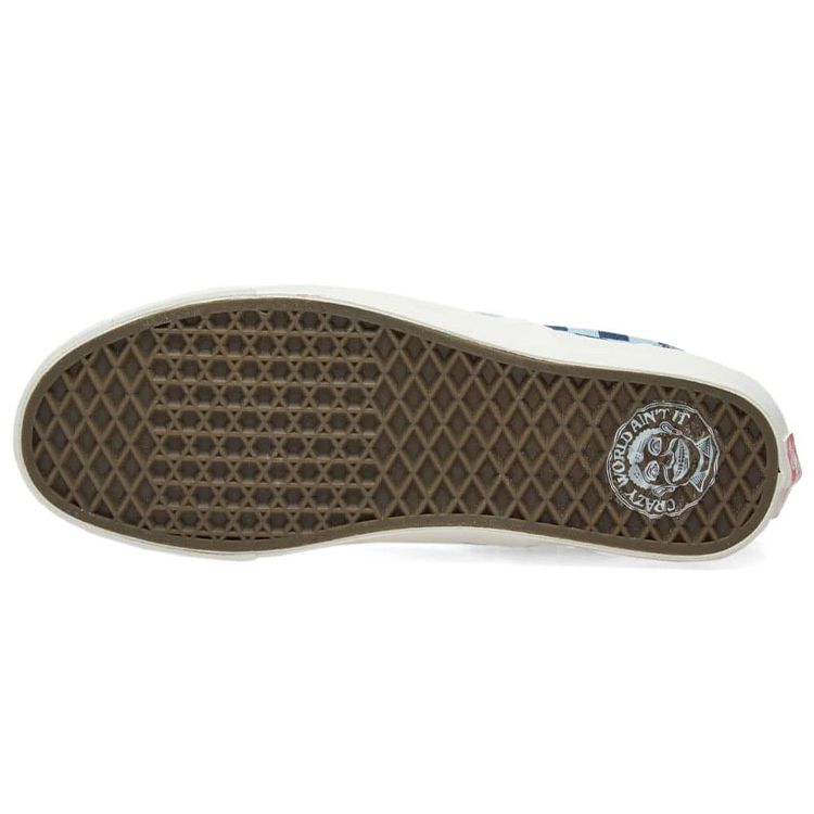 Vans John Van Hamersveld x OG Classic Slip-On Stratosphere Checkerboard Unisex Sneakers Blue Black VN000UDFQLV