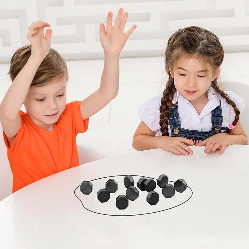 Magnetisches Schach- und Stein-Strategiespiel-Set mit Aufbewahrungstasche Tragbares Reise-Brettspiel für Kinder & Erwachsene Strategie-Magnetspiel