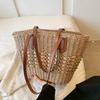 Advanced Hand-woven Straw Bag, Shoulder Bag, Handbag, Summer Leisure Style, Large Capacity, Holiday Travel