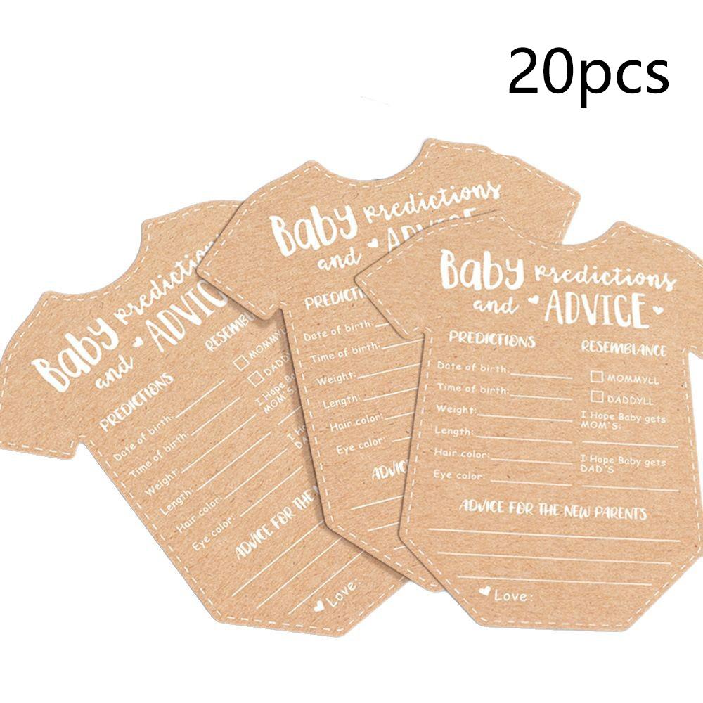 

20 шт. карточек с предсказаниями и советами для детского праздника, веселые игры для определения пола, набор для детской вечеринки, креативные пожелания для детской комнаты, сделанные своими руками