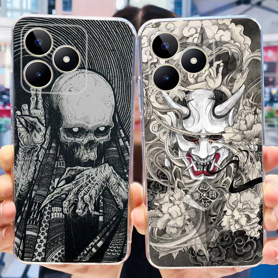 For Realme C51 RMX3830 / Realme C53 RMX3760 Global Phone Cover Cases Transparent Soft TPU Capas Etui For RealmeC51 C 51 Housing