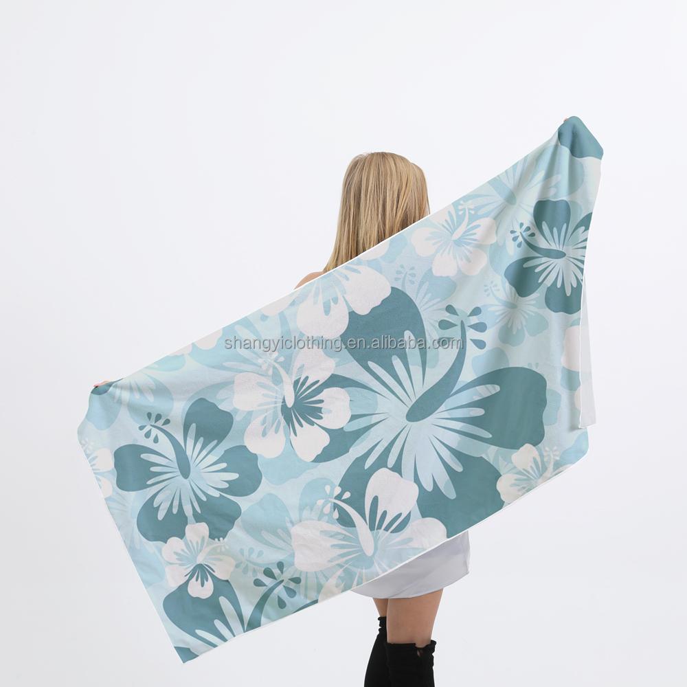 Pool Blanket With Multi-Options for Traveling Custom Printed Microfiber Beach Towel Beach Towel With Logo 70x150cm&299 and Below