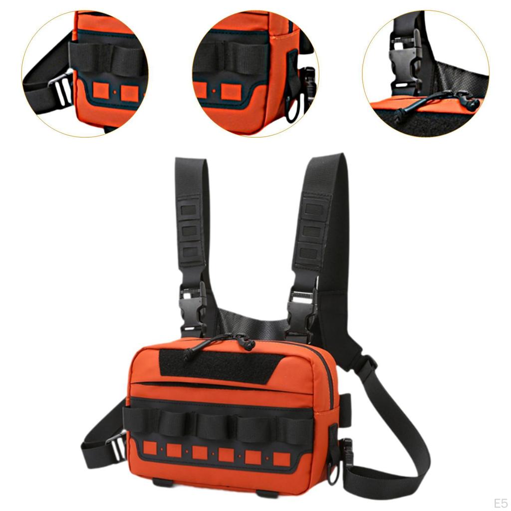 Fishing Gear Bag Multifunction Chest Pouch for Outdoor Sports Camping Hiking