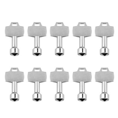 10Pieces Triangular Wrench Key Triangular Socket Spanner Key Universal Utility Key for Electrical and Utility Cabinets