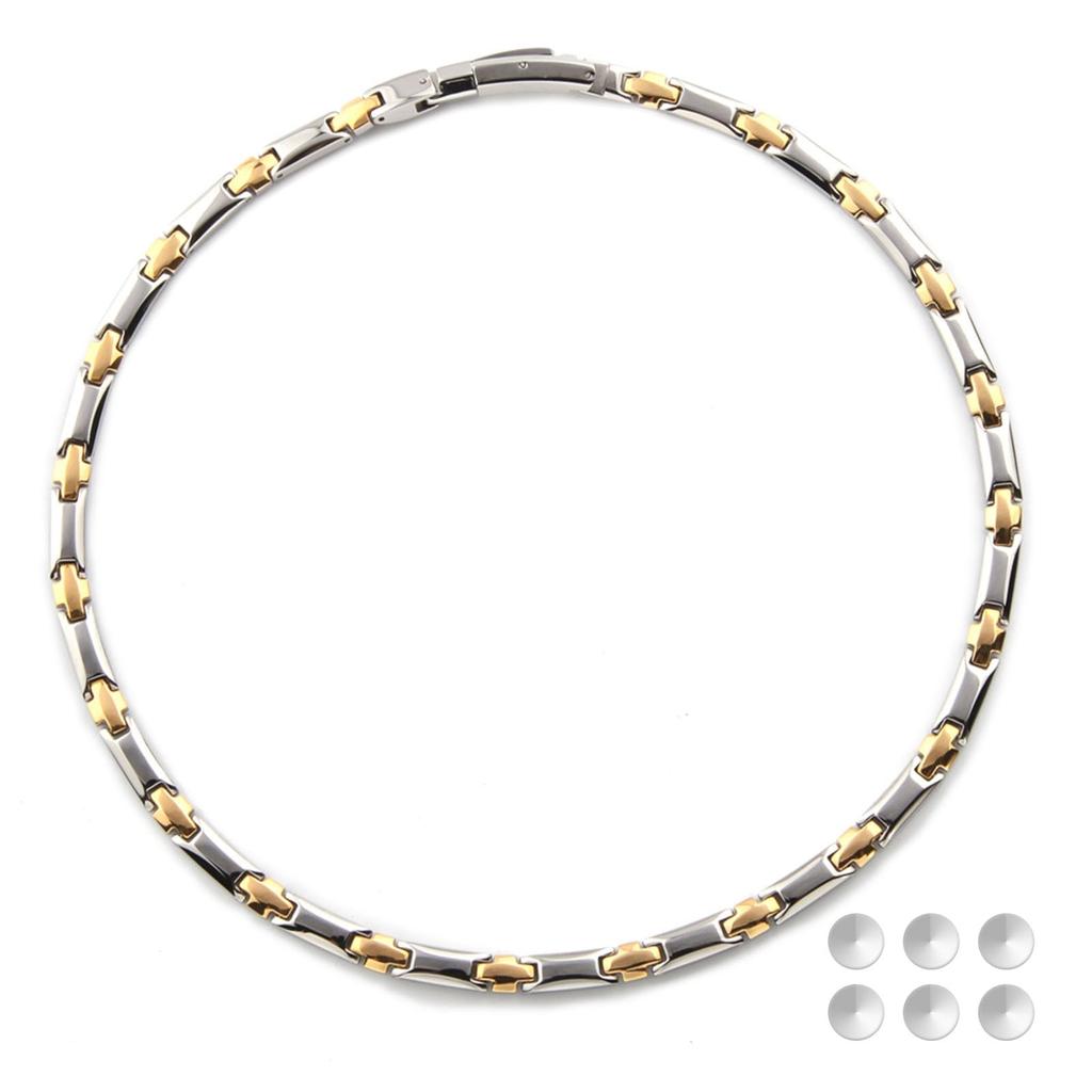 Hachi Pure Germanium Necklace for Men and Pure Titanium Popular Fashion Jewelry 23-Piece 99.99% Women, Necklace, Anti-Static, (50.0)