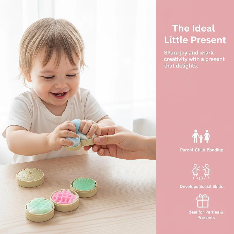 Mini-Knödel-Dampfgarer Brötchen Quetschspielzeug Weich Stressabbau Fidget Sensorisches Spielzeug Partygeschenke Geschenk