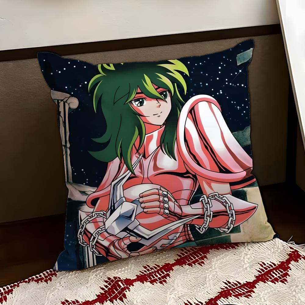Anime SSaint SSeiya Cushion Cover Reversible Soft Durable Pillow Cover Home  Car MultiScene Use for Daily Comfort