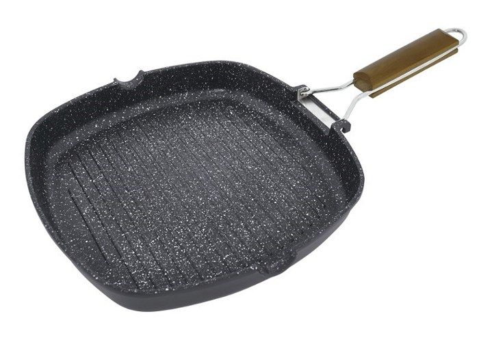 Poêle à griller - JATA - GMA28 Kilimanjaro - 28x28 cm - Antiadhésif - Induction compatible