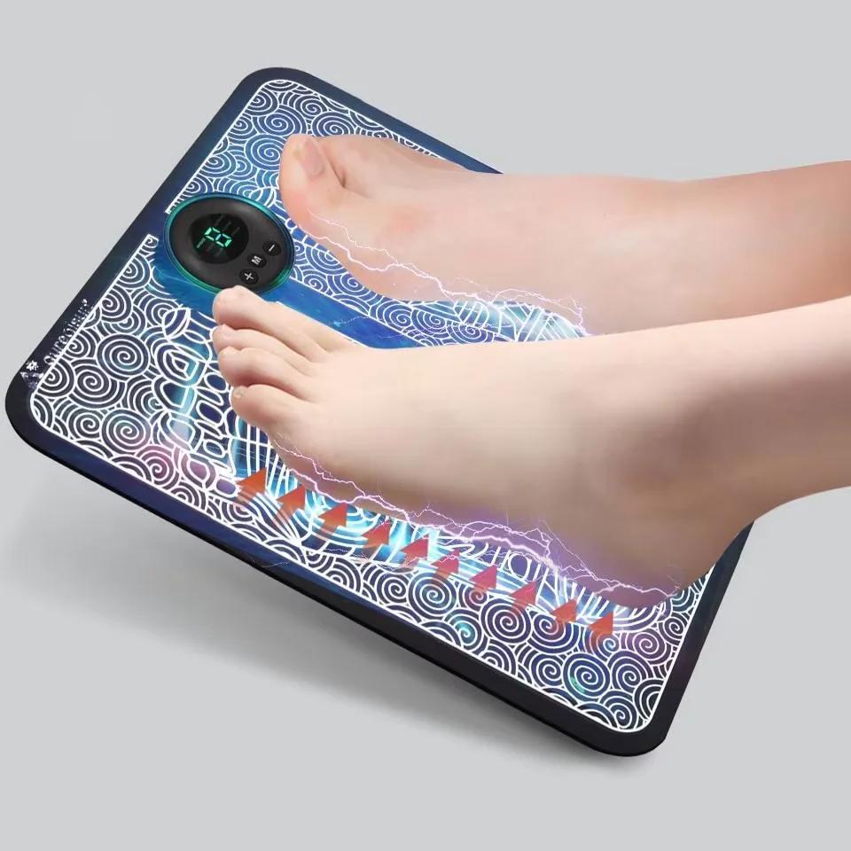 Foot Massager Stimulation Pad Electric Foot Massage With Remote 8 Mode 19 Levels of Strength Lightweight Relieve Foot Pressure