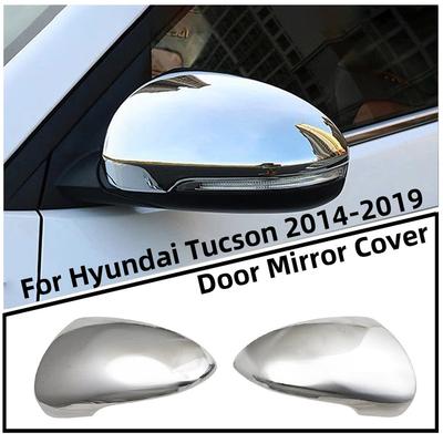 YOYO Car ABS Chrome Rearview Accessories Plated Trim 2014 2015 2016 2017 2018  For Hyundai Tucson Door Mirror Cover Trim