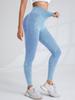 Women's Seamless Yoga Pants - Sand Washed, Quick-Dry, Hip-Lifting, Tight-Fit, Sport Fitness Tights