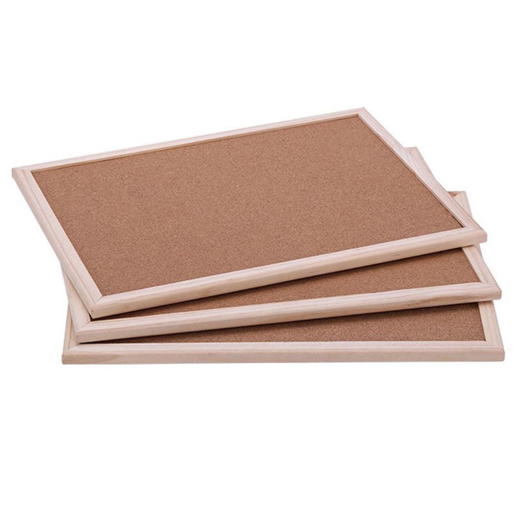 Cork Wall Board Photo Frame Hanging Bulletin Board Announcement Message Picture Display Memo Frame Home Office School Decor