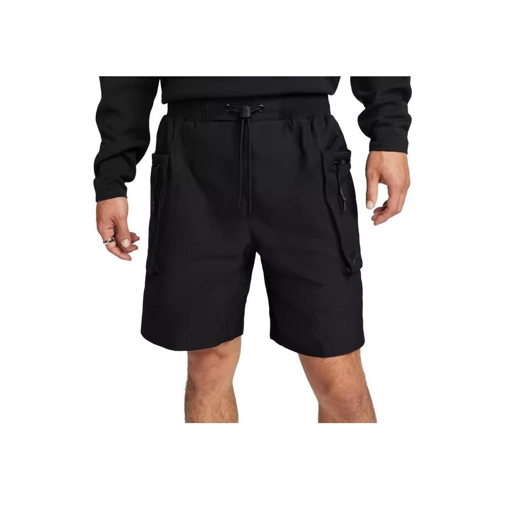 Nike Eenfargede Vevde Cargoshorts med Logo Herreunderdeler Svart FB7529-010