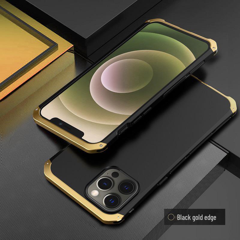 Apple iPhone 13/12 Pro/Max TPU & Metal Frame Protective Case by Three ELEMENT