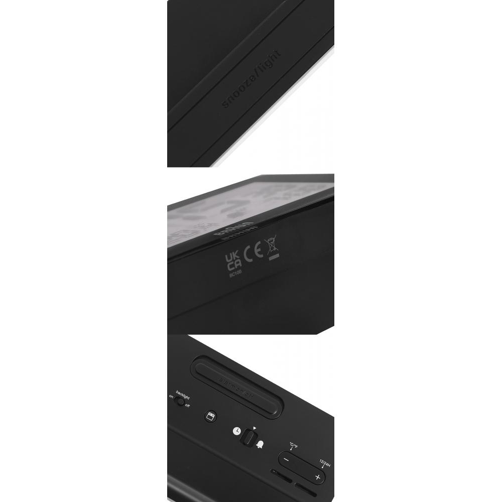 Braun Bc10b Digital Crescendo Alarm Weather Public Desk Clock