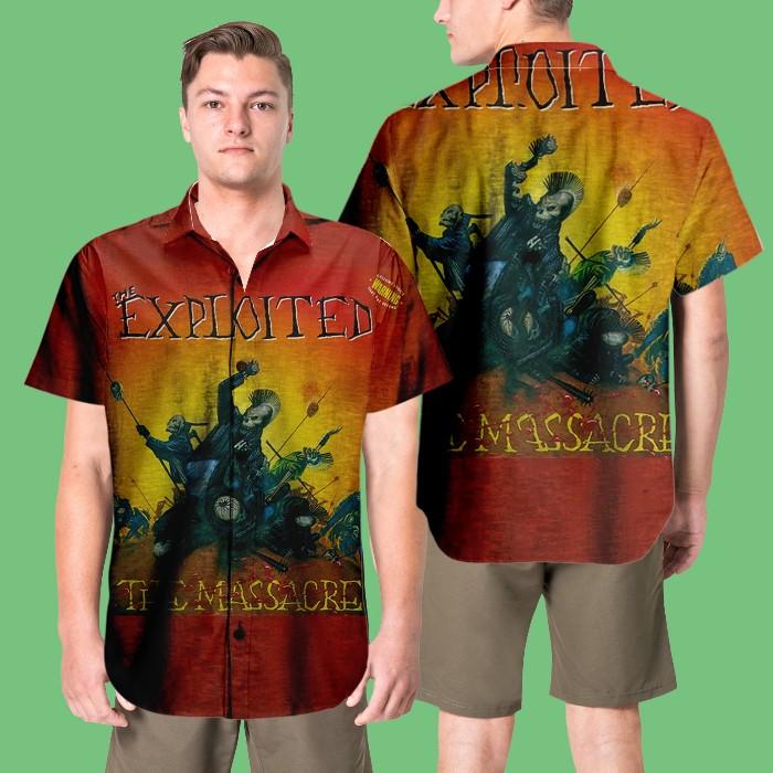 The Exploited The Massacre Hawaiian Shirt Unisex T-Shirt XXXXL