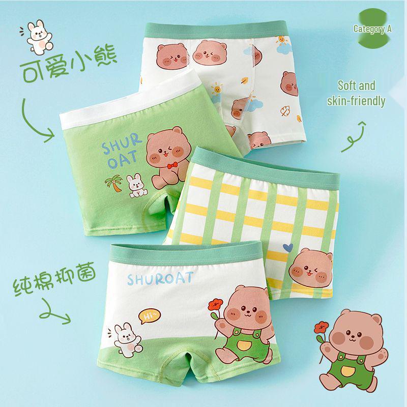 

Boys Antibacterial Pure Cotton Boxer Briefs - No Wedgies, Sizes for Little to Large Children S 1-3 Years 15-25 lbs