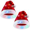 Illuminated Plush Christmas Hats for Adults & Kids – Festive Party Accessory