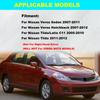 Car Front Side Windshield Cowl Grille Outer Cover Extension Trim For Nissan Versa Sedan Hatchback Tiida 2007 2008 2009 2010-2012