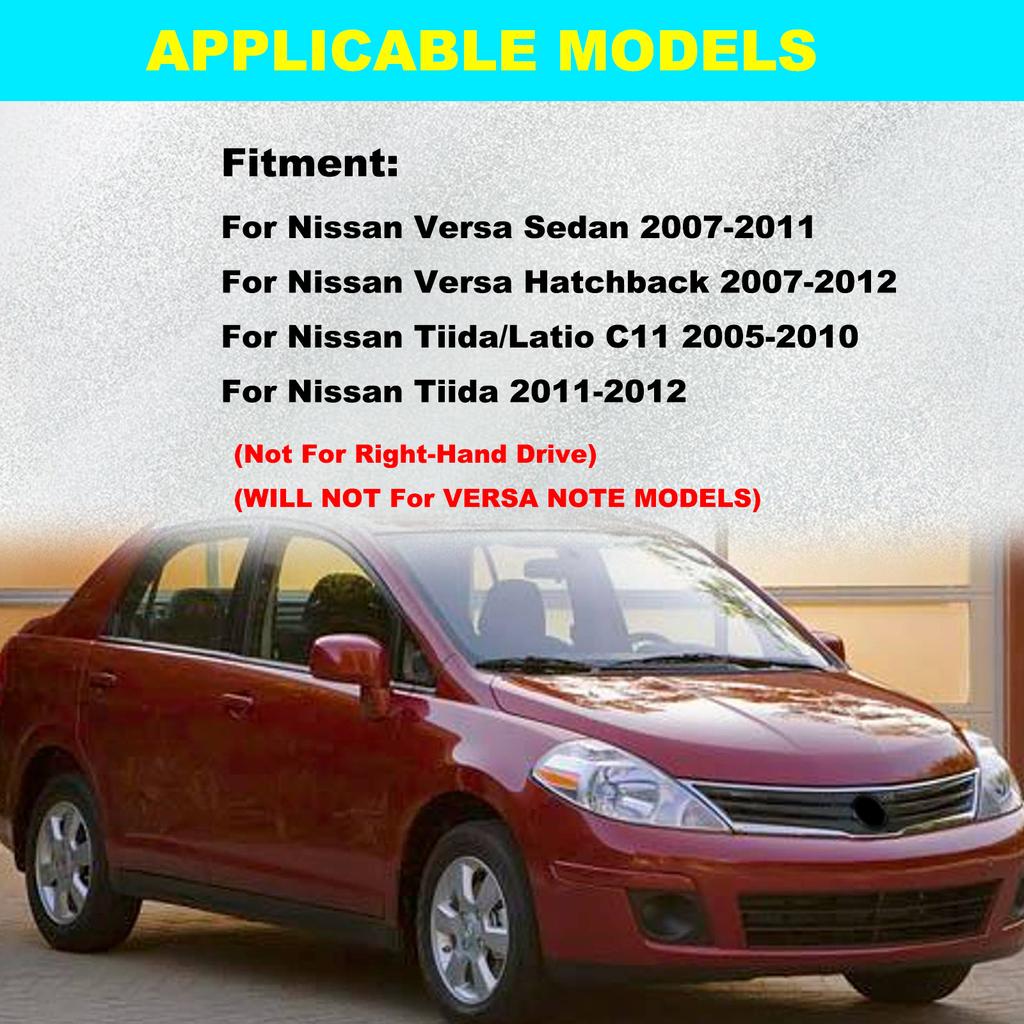 Car Front Side Windshield Cowl Grille Outer Cover Extension Trim For Nissan Versa Sedan Hatchback Tiida 2007 2008 2009 2010-2012