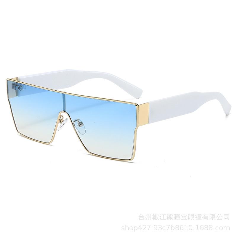 

New Square Connected Large Frame Sunglasses UV Resistant Sunshade Women s Trendy High-end