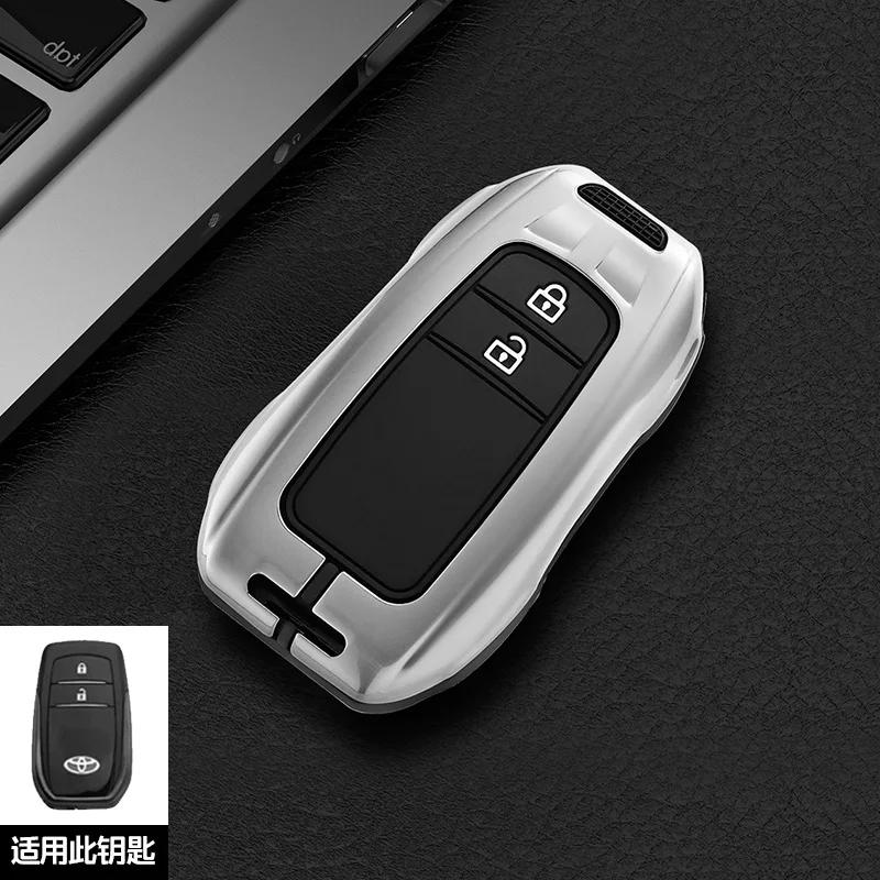 Car Key Case Cover Shell For Toyota Hilux Fortuner Land Cruiser Camry Coralla Crown RAV4 Highland CHR C-HR Fob Accessories