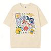 T-shirt Grafica Capri Italia Retro Divertente Camicia Vacanza Frutti di Mare Manica Corta Girocollo Top Casual Abbigliamento Donna Oversize