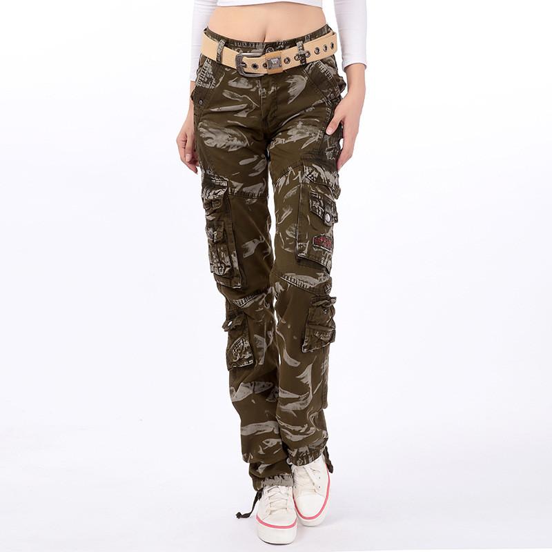 Cotton Pantalon Femmes 2025 Men Women Workout Military Multi-Pocket Baggy Cargo Pants Loose Straight Trousers Hip Hop Pants