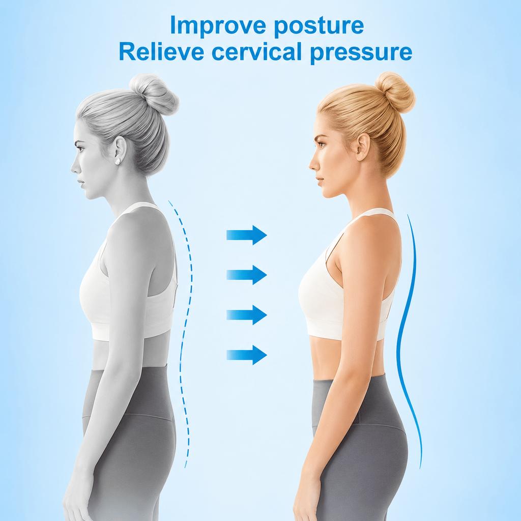 Ergonomic Massage Back Stretcher4Back Stretching Support Belt with Massage Points, Adjustable Arch Design, Lumbar Stretcher, Lumbar Massager, Lumbar