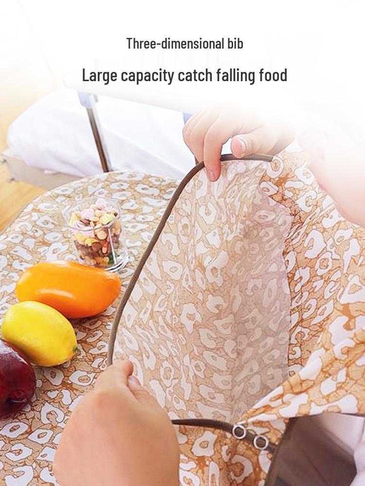Shan Hai Kang Waterproof Stain-proof Adult Dining Bib, Large Size for Elderly.