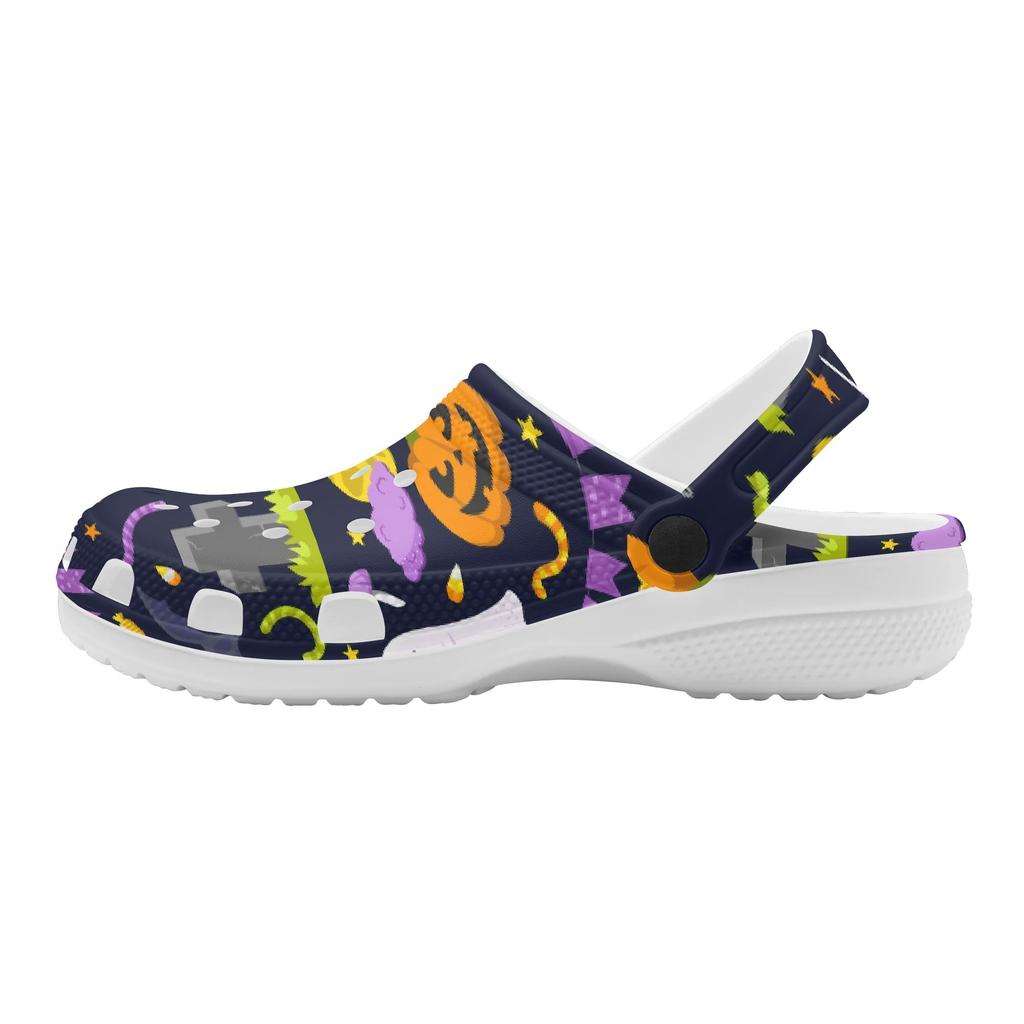 Allover Print EVA Clogs Unisex Easy Clean Lightweight Slip On Casual Footwear Lightweight Summer Sandals Soft Daily Wear