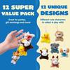 JOYFY 12/36/72 Pack Mini Animal Plush Toy Assortment Bulk Stuffed Animals for Kids Plush Keychain Halloween Party Decoration
