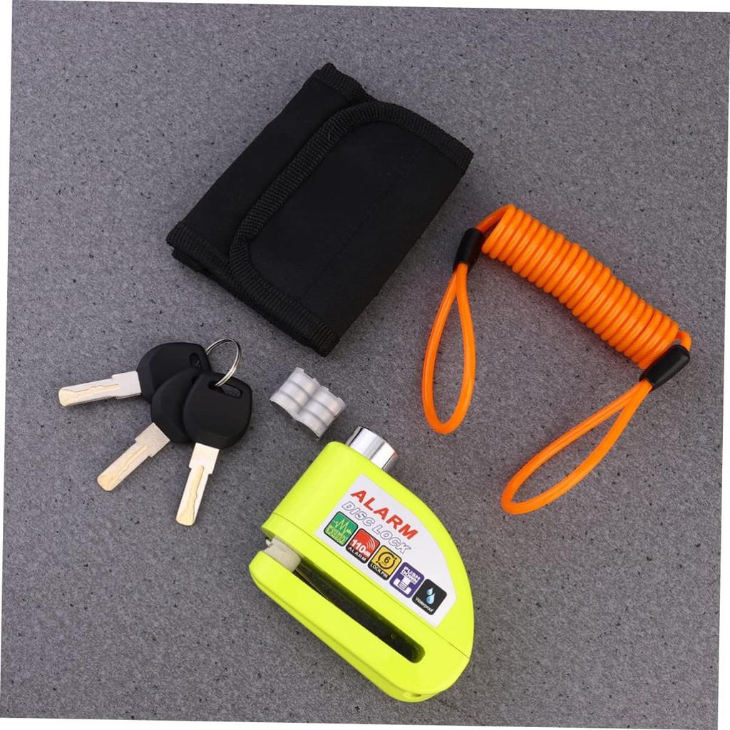 Balacoo 1 комплект Замок дискового гальма для мотоцикла Замок сигналізації для велосипеда Фільм Нічні прикраси Колесо мотоцикла Замок безпеки Замок для мотоцикла Мотоцикл