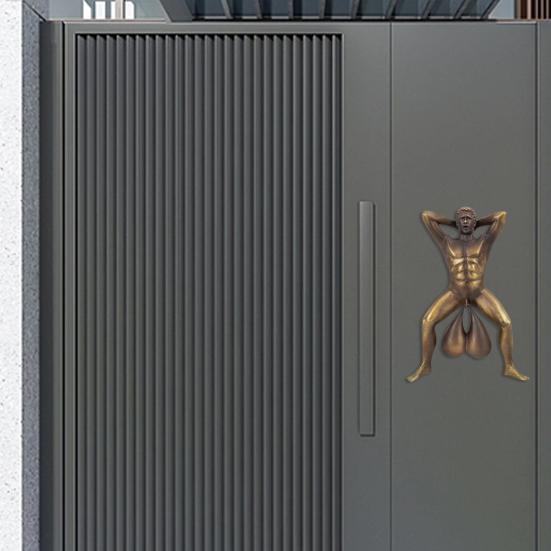 Male Prank Doorbell Funny Naked Man Door Knocker Easy To Install Prank Male Doorbell Decoration Gift for Friends