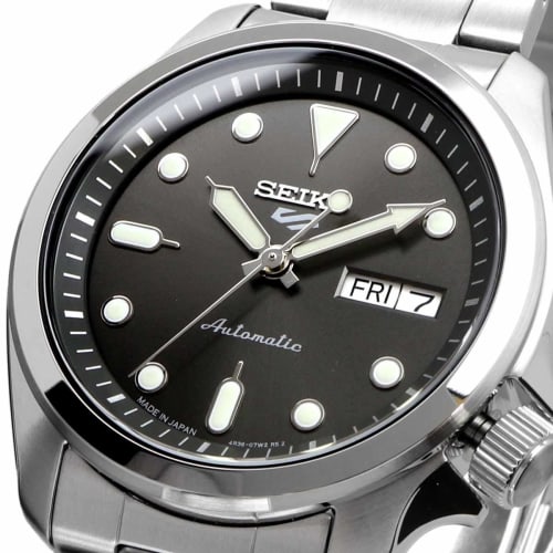 Seiko 5 Sports Automatic Mechanical Watch, Limited Edition, Men's, Made in Japan, SRPE51, Dark Gray