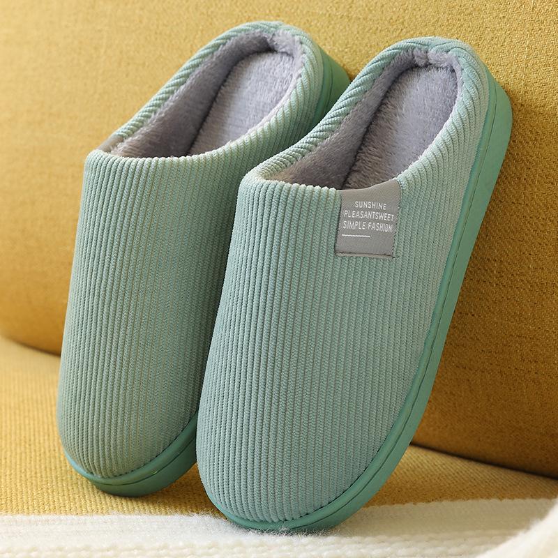 Unisex Non-Slip Warm Cotton Slippers for Home and Office - Winter Collection