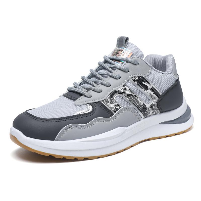 Four Seasons Mesh Breathable Men's Shoes Casual Shoes Lace-Up Student Trend Men's Shoes