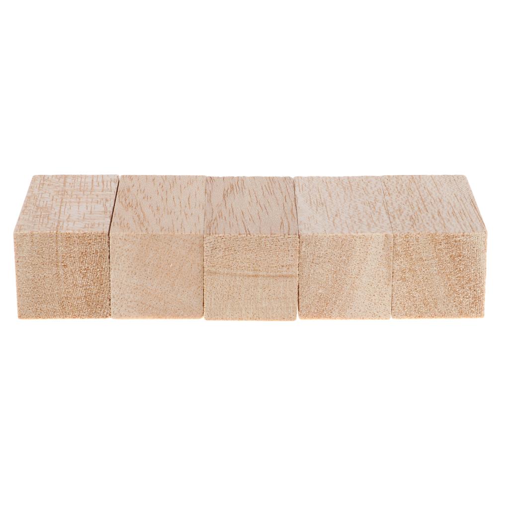 Wood Blocks for Crafts And DIY Projects – Set of 5, 80/60 Mm