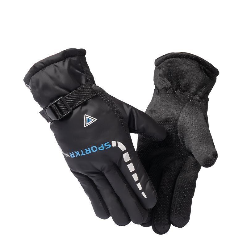 Motorcycle Cycling Gloves Winter Outdoor Waterproof Skiing Riding Hiking Warm Mitten Gloves Motorcycle Thermal Sport Gloves Men