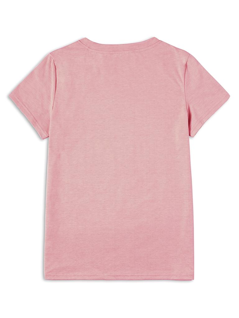 Coquette Teacher Bow Women's Tee - Pink Girly Graphic, Casual Back To School Top