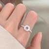 Korean Style Irregular 925 Sterling Silver Women's Versatile Ring, Non-Fading Niche Ins Design