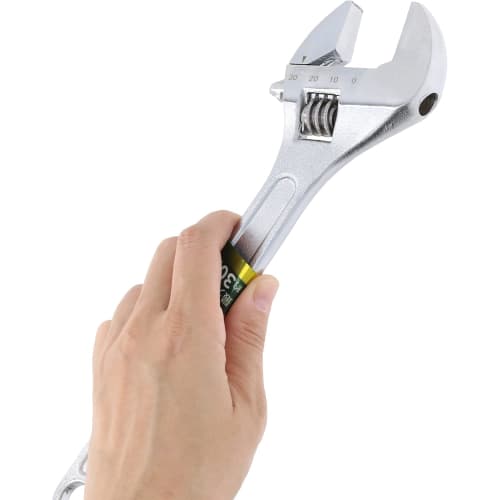 Takagi Adjustable Wrench, 250mm (Maximum Opening Width: Approx. 30mm) for Tightening Bolts and Nuts, with Measuring Tape, Adjustable, for Water Supply