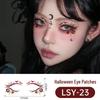 Scary Halloween Temporary Tattoo Stickers: Pumpkin, Spider Web & Eye Designs