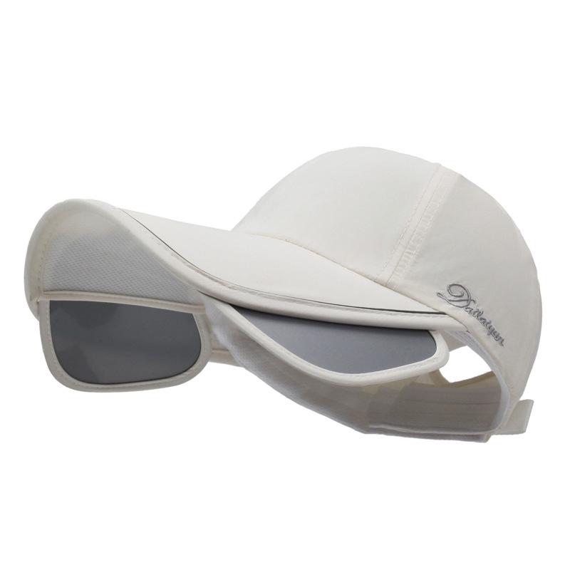 Summer Thin Quick-drying Sunshade Cap Can Be Tied with A Ponytail and  Large Brim To Cover The Whole Face Sunscreen Basebal lCap
