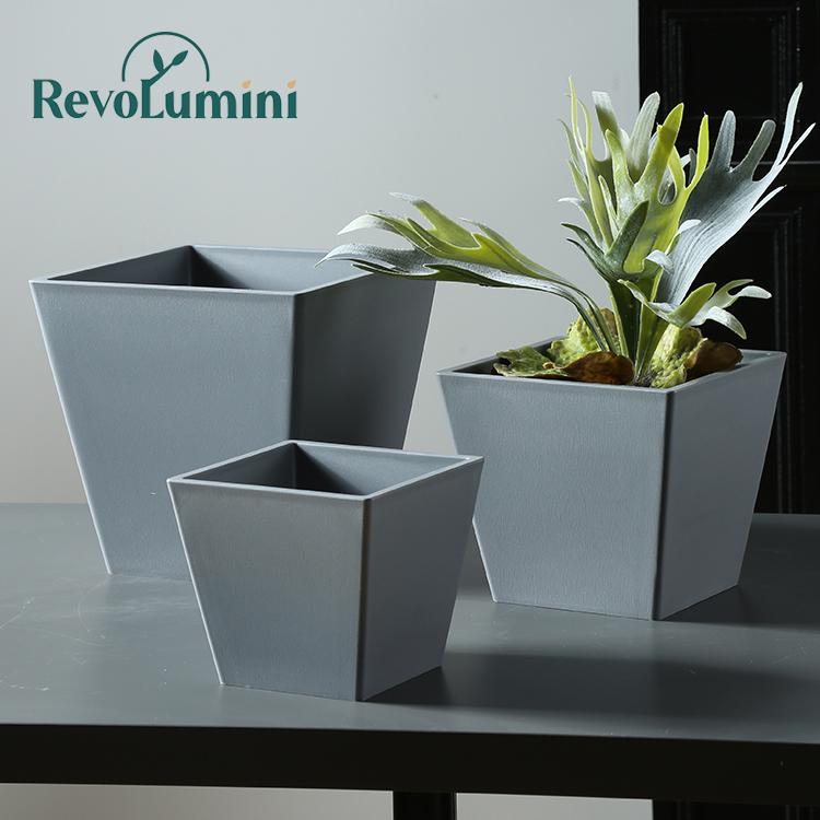 Eco-friendly Square PP Plastic Pots-Durable Lightweight Compact Design Modern Style for Indoor Use