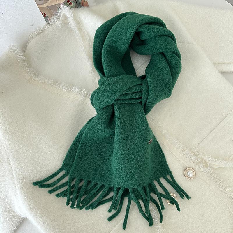 Weicher Damen-Langquastenschal für Paare Warmer Strickschal für Herbst und Winter