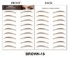 Light Brown Temporary 4D Eyebrow Tattoo Transfers for Women Makeup Supplies